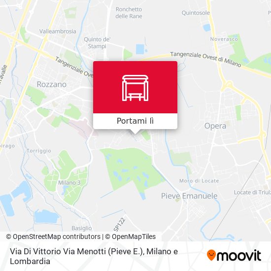 Mappa Via Di Vittorio Via Menotti (Pieve E.)