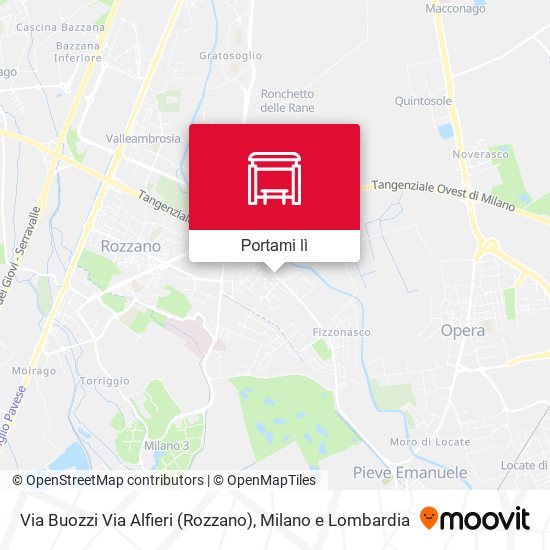 Mappa Via Buozzi Via Alfieri (Rozzano)