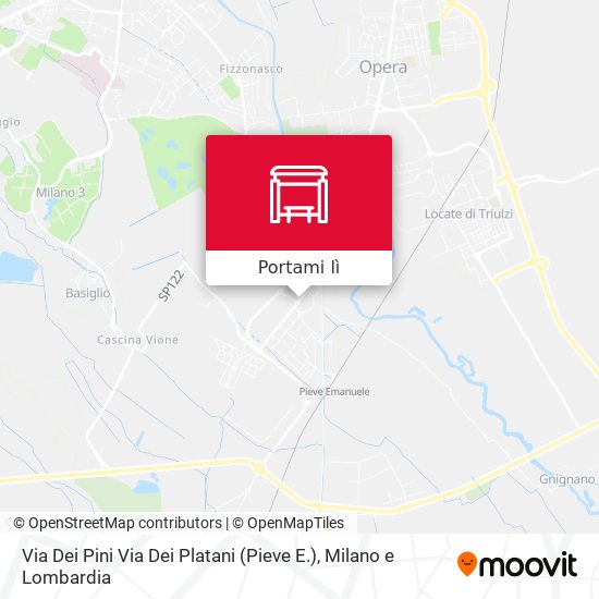 Mappa Via Dei Pini Via Dei Platani (Pieve E.)