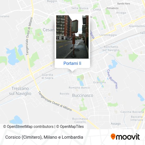 Mappa Corsico (Cimitero)