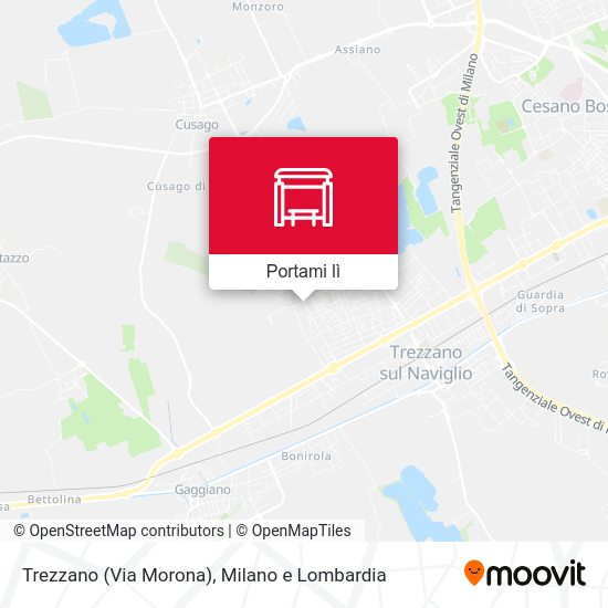 Mappa Trezzano (Via Morona)