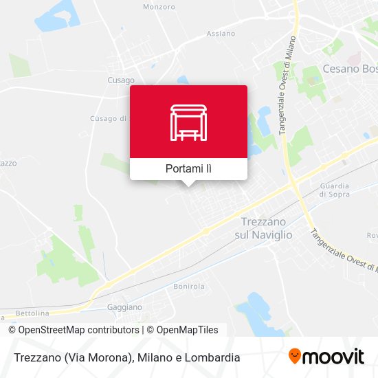 Mappa Trezzano (Via Morona)