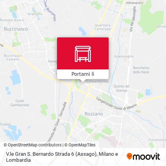 Mappa V.le Gran S. Bernardo Strada 6 (Assago)