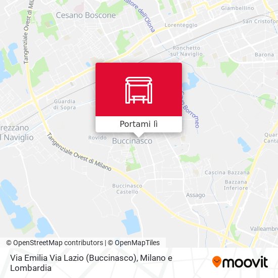 Mappa Via Emilia Via Lazio (Buccinasco)