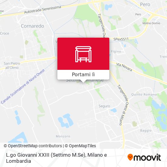 Mappa L.go Giovanni XXIII (Settimo M.Se)