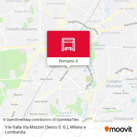 Mappa V.le Italia Via Mazzini (Sesto S. G.)