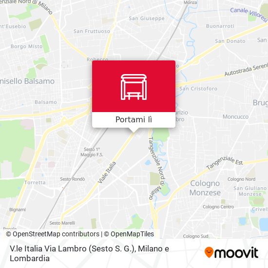 Mappa V.le Italia Via Lambro (Sesto S. G.)