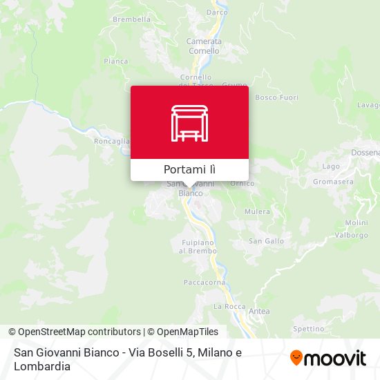 Mappa San Giovanni Bianco - Via Boselli 5