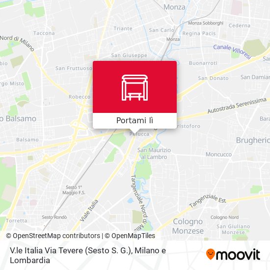 Mappa V.le Italia Via Tevere (Sesto S. G.)
