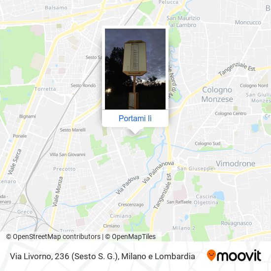 Mappa Via Livorno, 236 (Sesto S. G.)