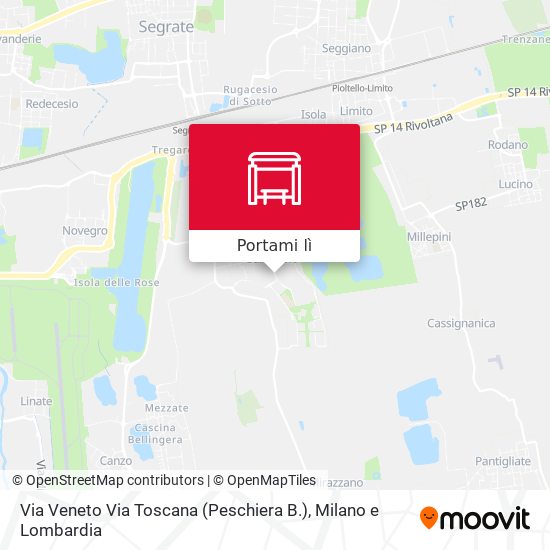 Mappa Via Veneto Via Toscana (Peschiera B.)
