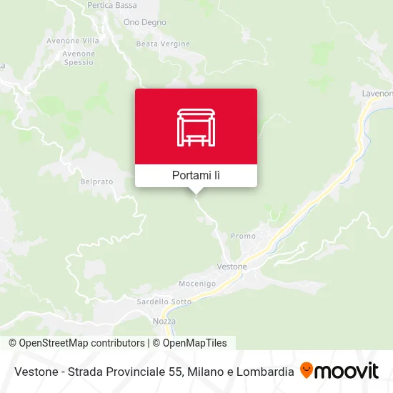 Mappa Vestone - Strada Provinciale 55