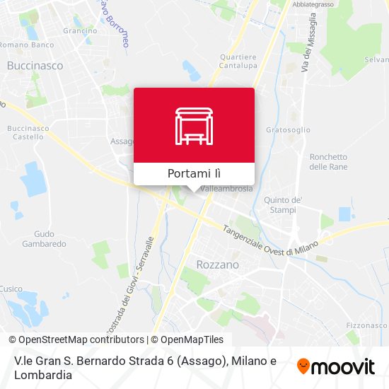 Mappa V.le Gran S. Bernardo Strada 6 (Assago)