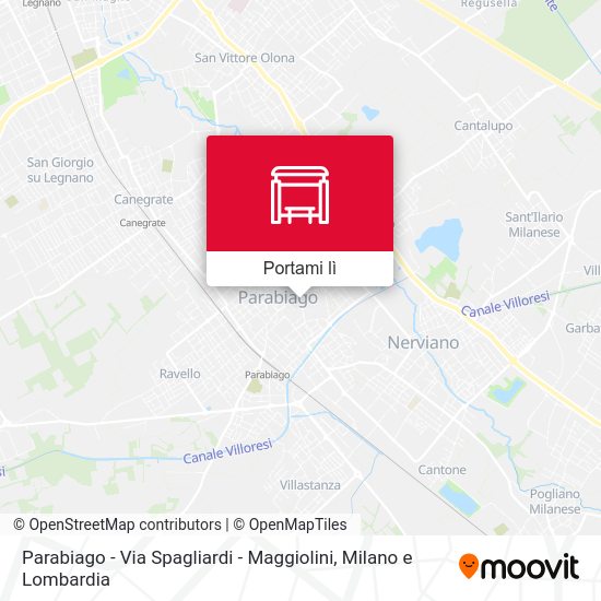 Mappa Parabiago -  Via Spagliardi - Maggiolini