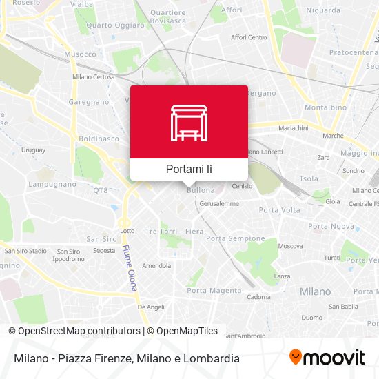 Mappa Milano - Piazza Firenze