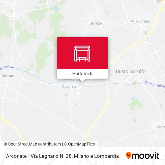 Mappa Arconate - Via Legnano N. 28