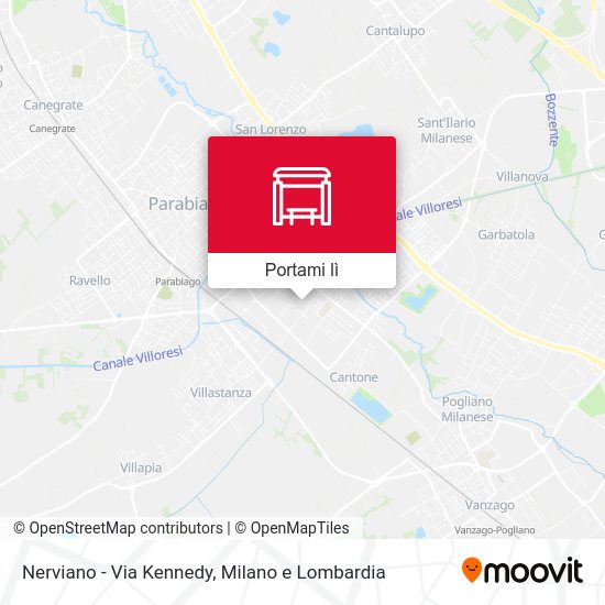 Mappa Nerviano -  Via Kennedy