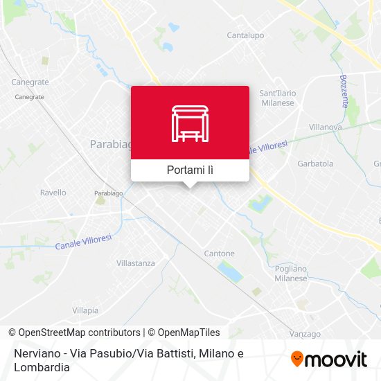 Mappa Nerviano -  Via Pasubio / Via Battisti