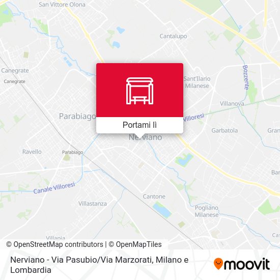 Mappa Nerviano -  Via Pasubio / Via Marzorati