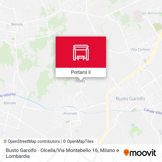 Mappa Busto Garolfo -  Olcella / Via Montebello 16
