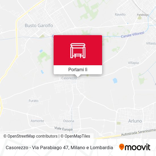 Mappa Casorezzo -  Via Parabiago 47