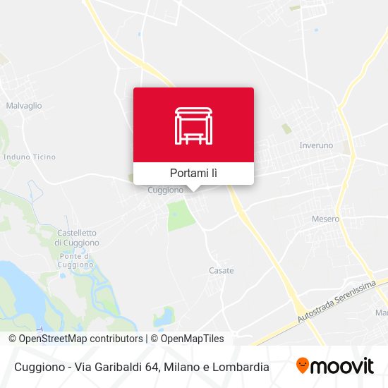 Mappa Cuggiono -  Via Garibaldi 64