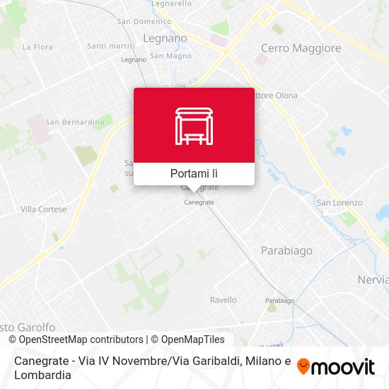 Mappa Canegrate -  Via IV Novembre / Via Garibaldi