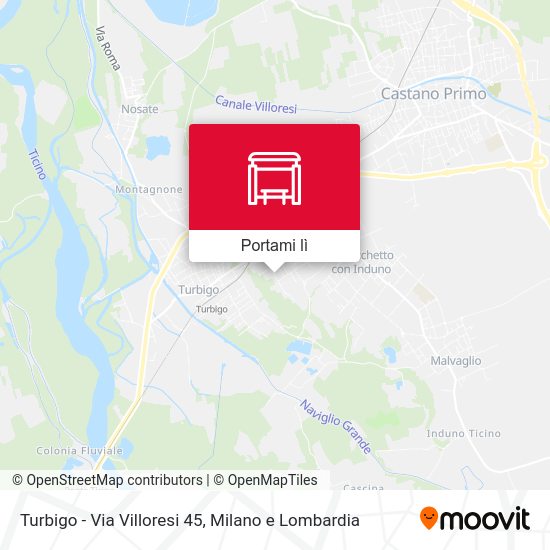 Mappa Turbigo -  Via Villoresi 45