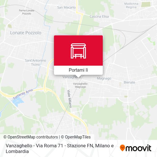 Mappa Vanzaghello -  Via Roma 71 - Stazione FN