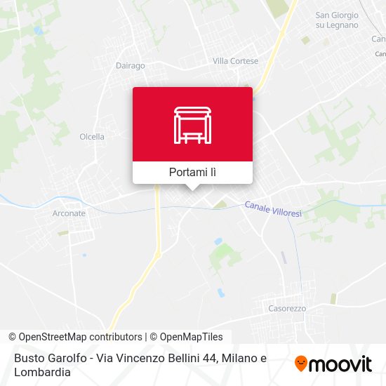 Mappa Busto Garolfo -  Via Vincenzo Bellini 44
