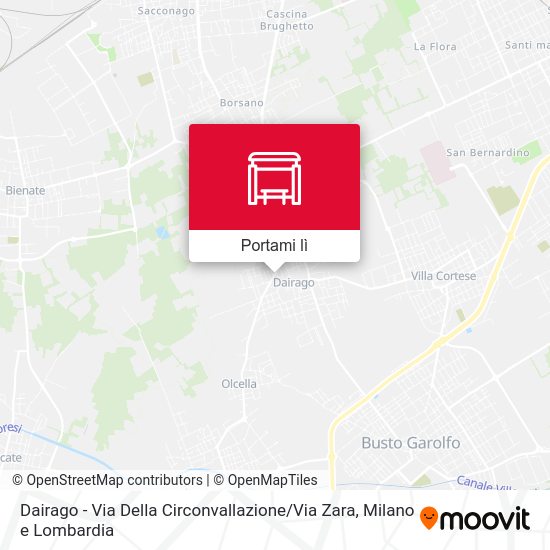 Mappa Dairago -  Via Della Circonvallazione / Via Zara