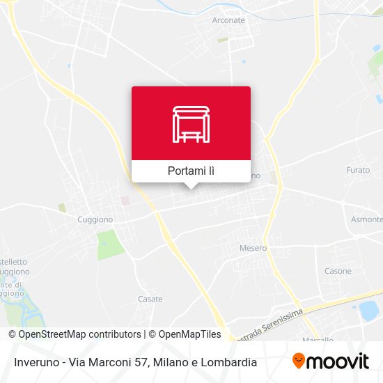 Mappa Inveruno -  Via Marconi 57