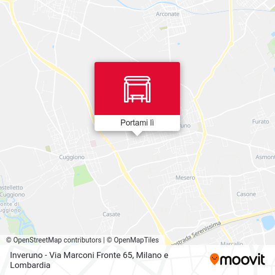 Mappa Inveruno -  Via Marconi Fronte 65