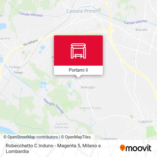 Mappa Robecchetto C.Induno -  Magenta 5