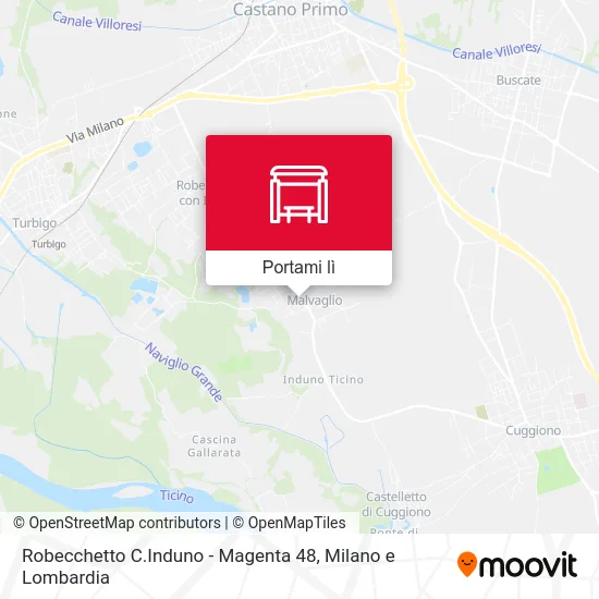 Mappa Robecchetto C.Induno -  Magenta 48