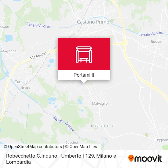 Mappa Robecchetto C.Induno -  Umberto I 129