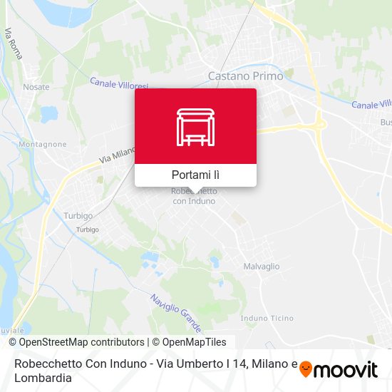 Mappa Robecchetto Con Induno -  Via Umberto I 14