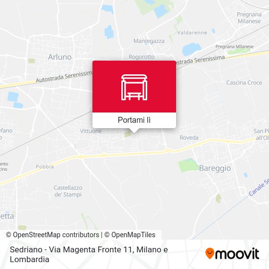 Mappa Sedriano -  Via Magenta Fronte  11
