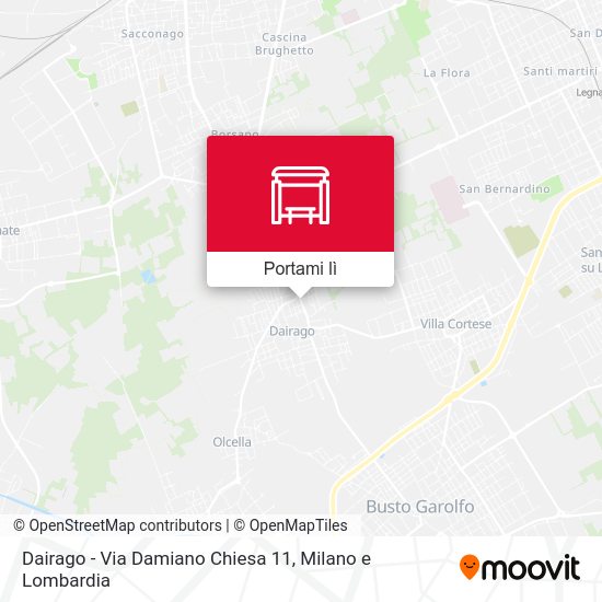 Mappa Dairago -  Via Damiano Chiesa 11