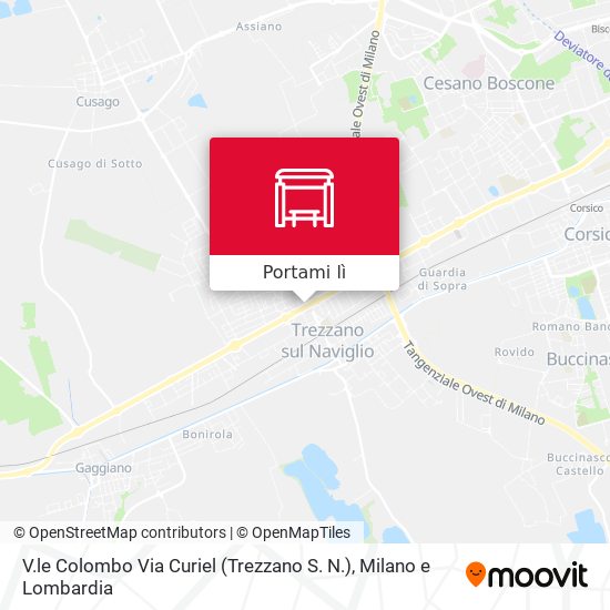 Mappa V.le Colombo Via Curiel (Trezzano S. N.)