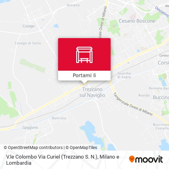 Mappa V.le Colombo Via Curiel (Trezzano S. N.)