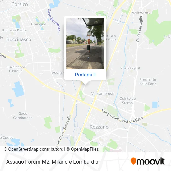 Mappa Assago Forum M2