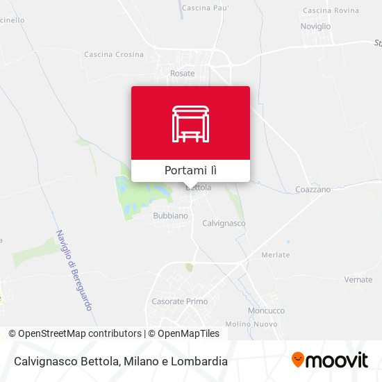 Mappa Calvignasco Bettola