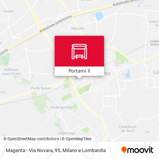 Mappa Magenta - Via Novara, 95