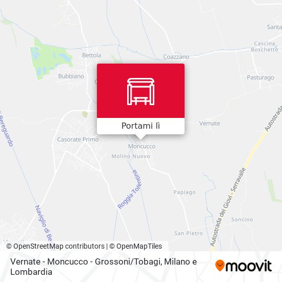 Mappa Vernate - Moncucco - Grossoni / Tobagi