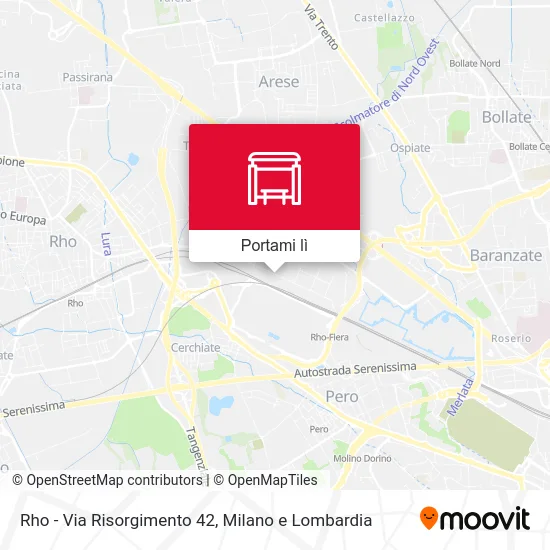 Mappa Rho - Via Risorgimento 42
