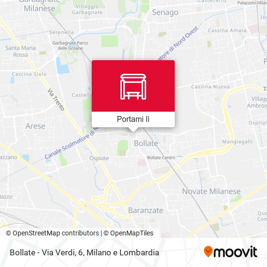 Mappa Bollate - Via Verdi, 6