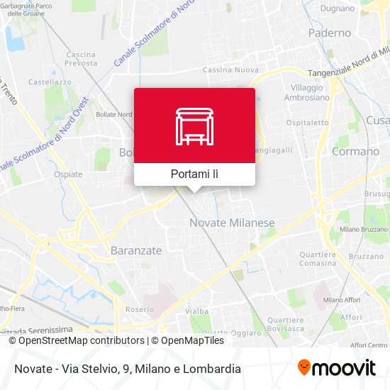 Mappa Novate - Via Stelvio, 9