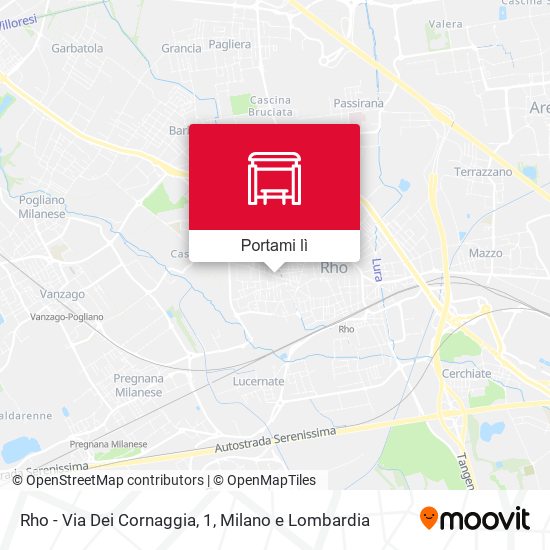 Mappa Rho - Via Dei Cornaggia, 1