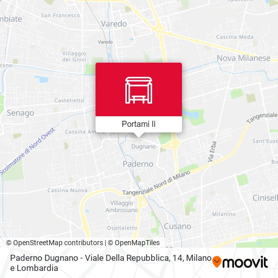 Mappa Paderno Dugnano - Viale Della Repubblica, 14